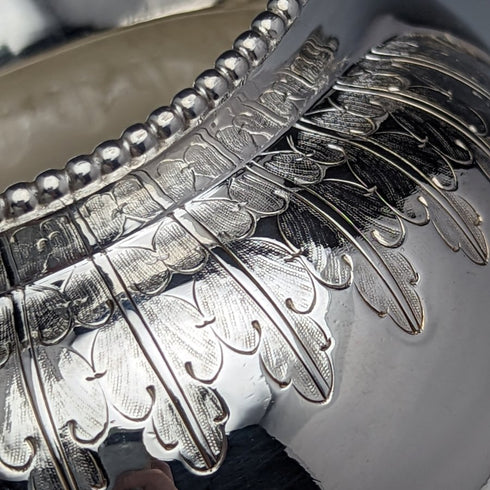 Around 1865 British antique silver plate cream jug